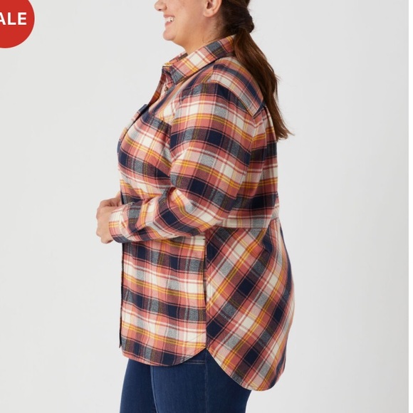 Duluth Woman’s Plus Folklore Flannel Tunic 3XL - Picture 15 of 16